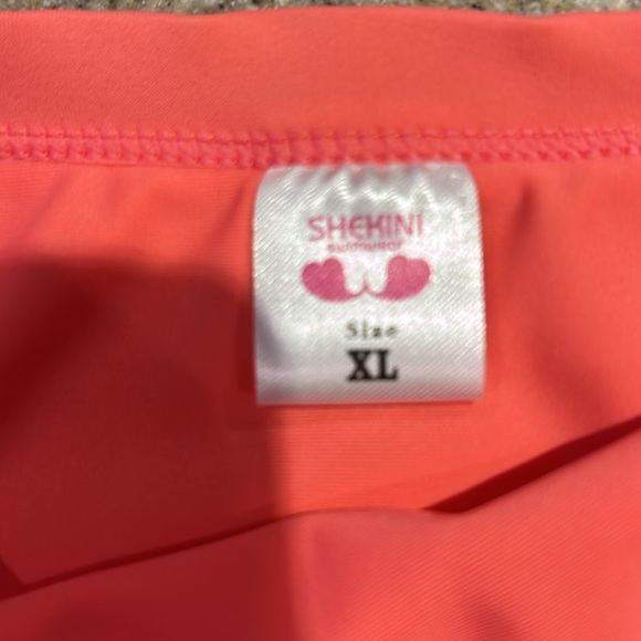 SHEKINI Hi Waist Triangle Bikini Coral size XL - Picture 5 of 10
